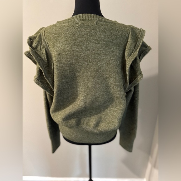 Grey collective women’s Sweater size Large Preppy Feminine vibes- 80’s look - Picture 2 of 11